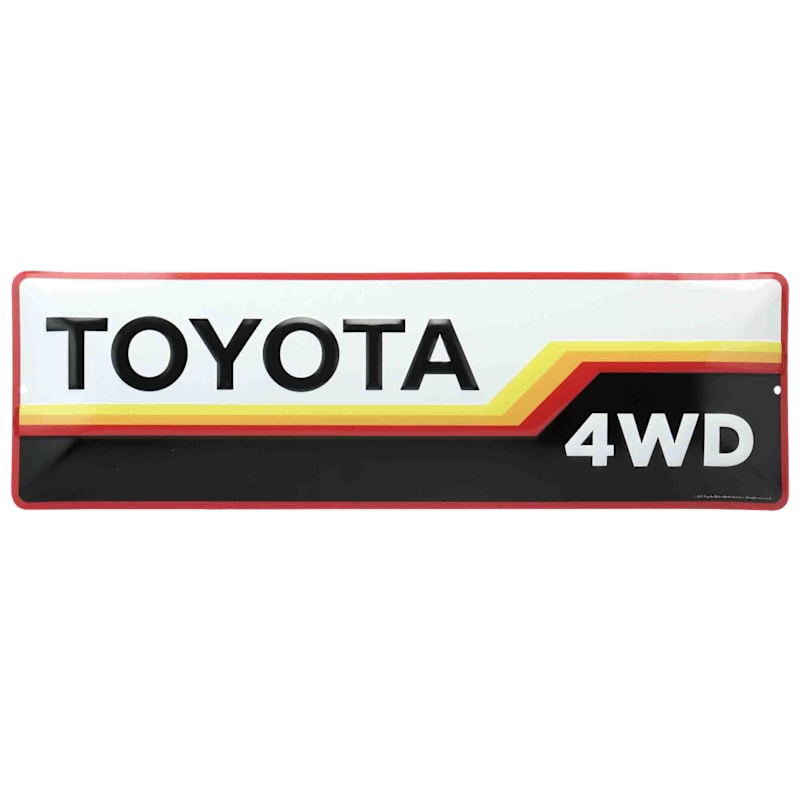 Open Road Brands Toyota 4WD Metal Sign