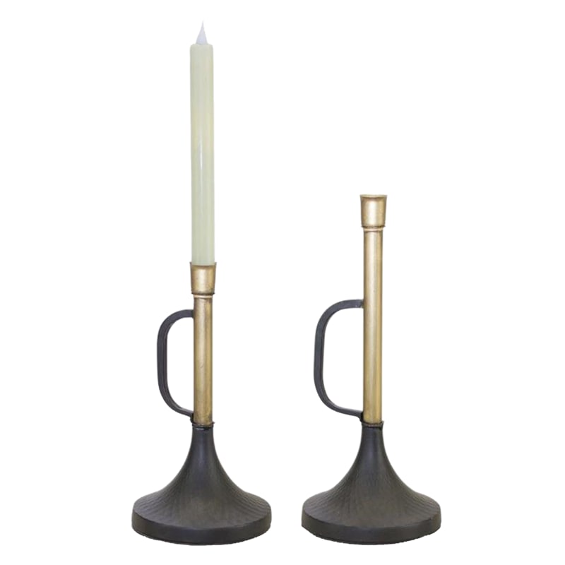 Melrose Trumpet Tapered Candle Holders