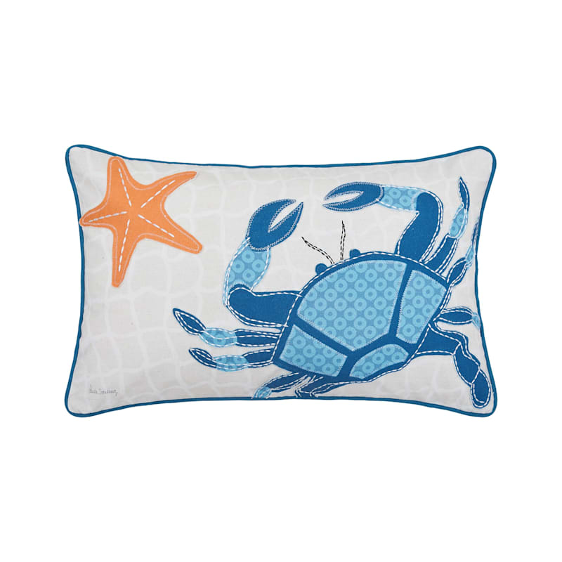 C&F Home Crab Starfish Decorative Pillow