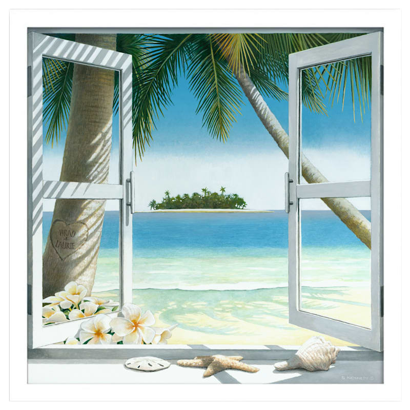 Scott Kennedy Our Island Getaway Framed Personalized Artwork