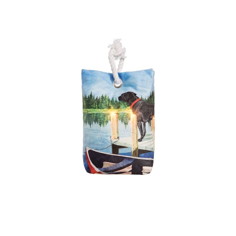 C&F Home Dog Lake Pier LED Doorstop
