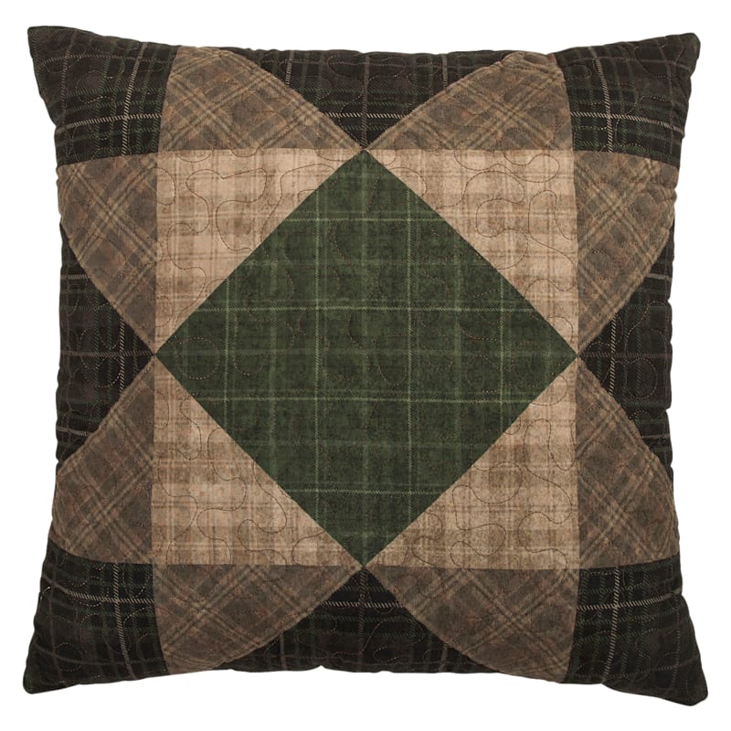 Donna Sharp Patchwork Plaid Decorative Pillow