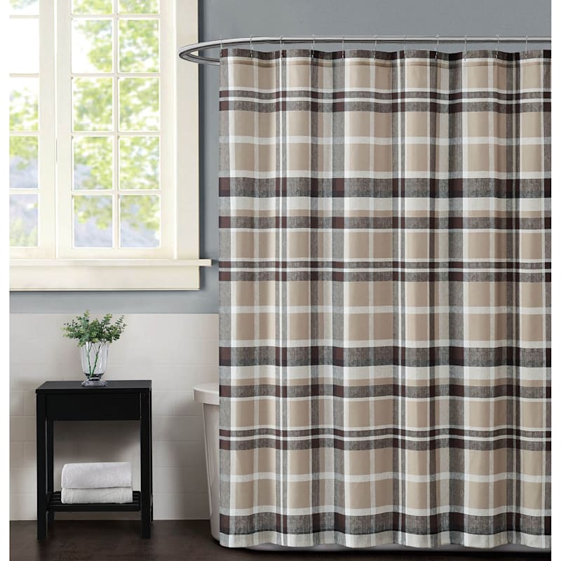 Truly Soft Paulette Plaid Shower Curtain