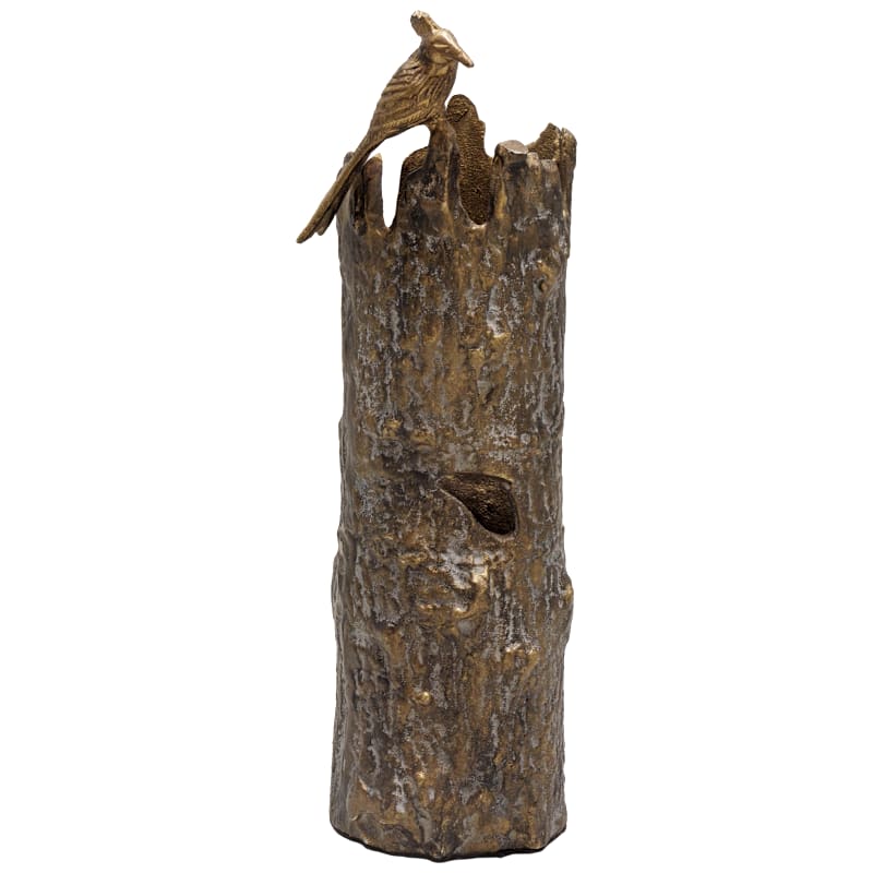 San Pacific International Home Bird And Tree Trunk Vase