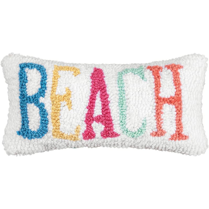 C&F Home Beach Hooked Accent Pillow