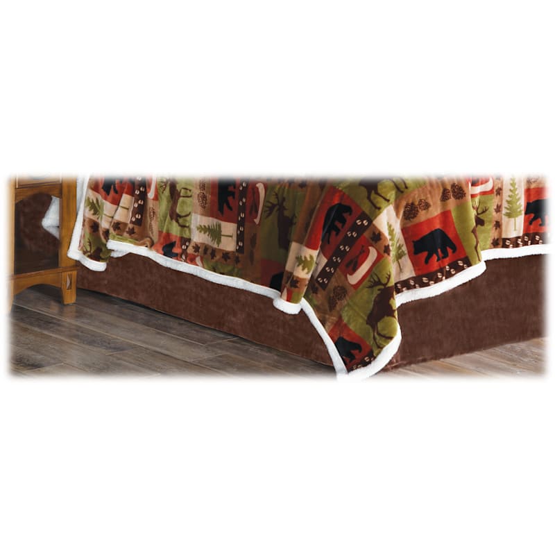 Carstens, Inc. Patchwork Lodge Bedding Collection Bed Skirt