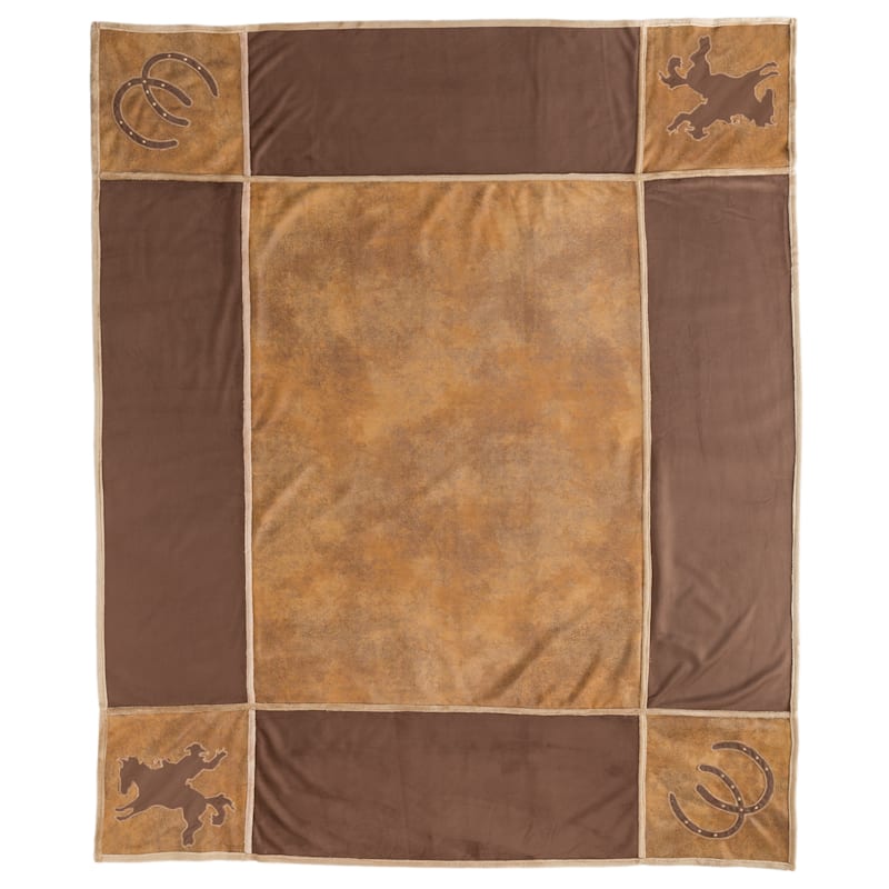 Luxe Lodge Collection Western Grid Throw