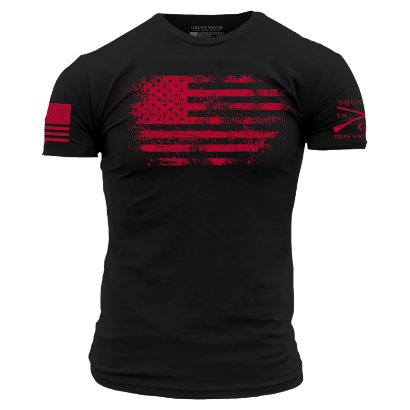 Grunt Style Vintage American Short-Sleeve T-Shirt for Men