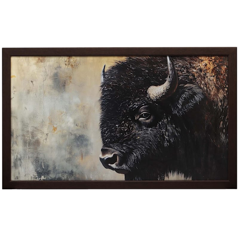 Open Road Brands Buffalo Framed Canvas Wall Art