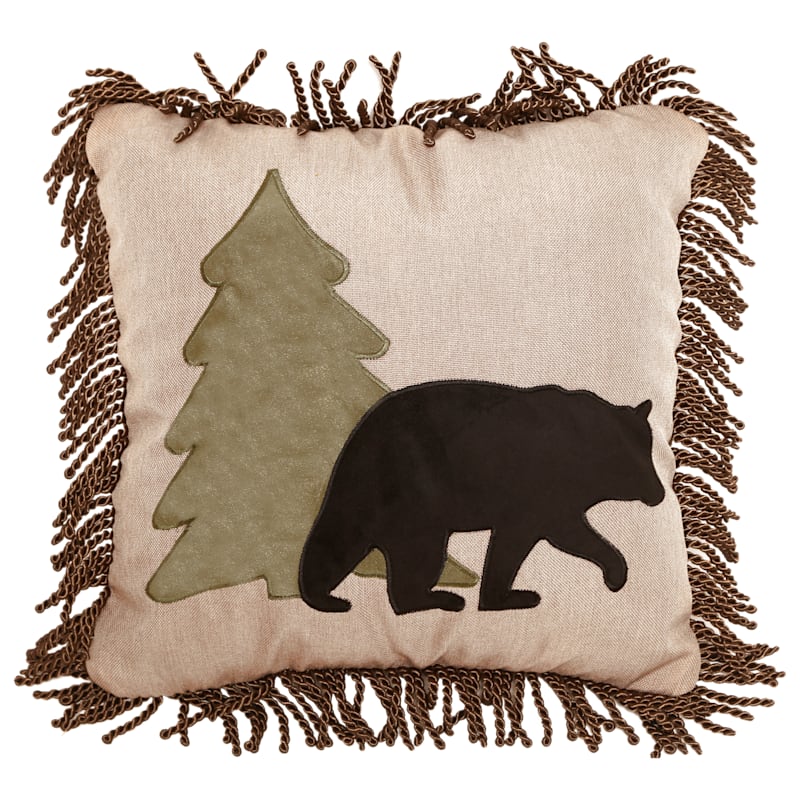 Carstens, Inc. Bear and Tree Pillow