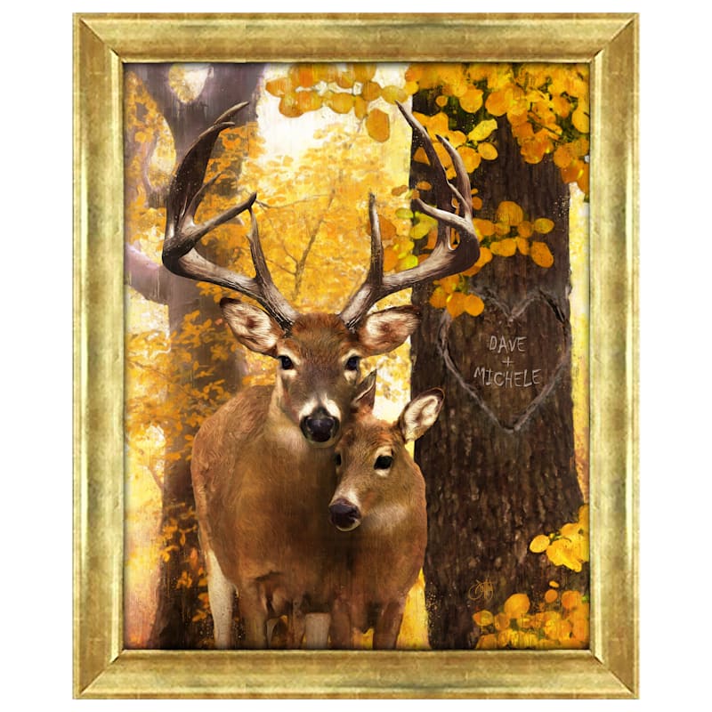 Love You DEERly Personalized Framed Canvas Artwork by Scott Kennedy