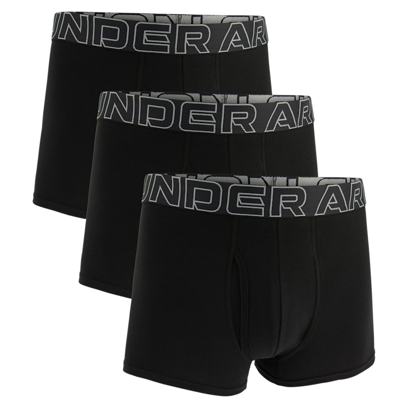 Under Armour 3" Cotton Boxers for Men 3-Pack