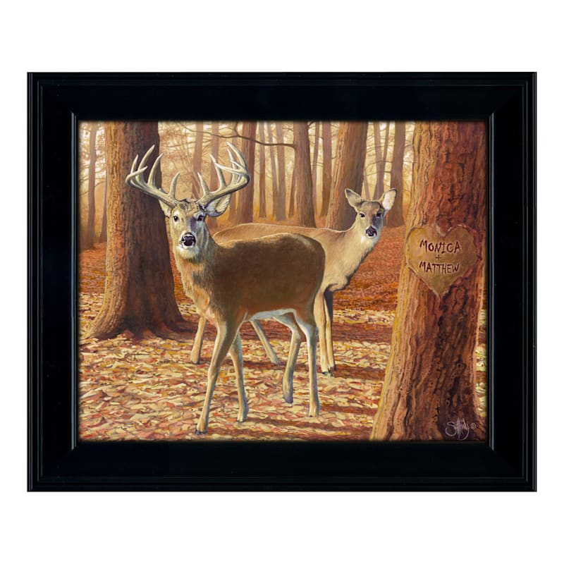 Whitetail Woods Personalized Framed Artwork by Scott Kennedy