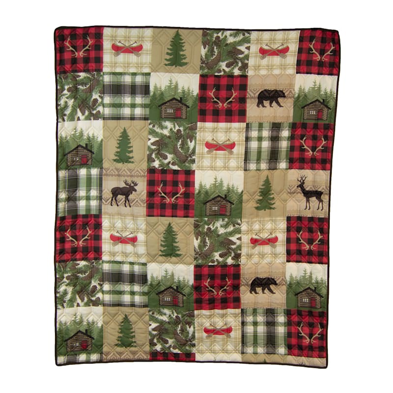 Donna Sharp Cedar Lodge Lightweight Quilted Throw Blanket