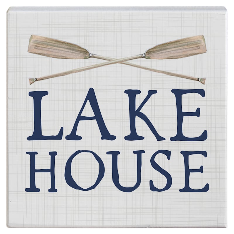 Sincere Surroundings Lake House Small Talk Square Display Sign