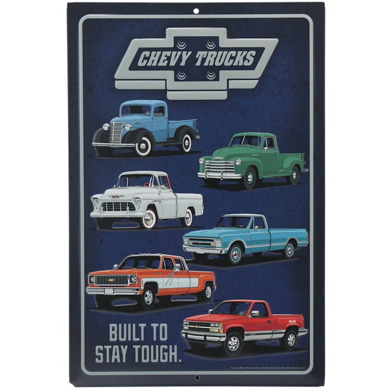 Open Road Brands Chevy Trucks Metal Sign