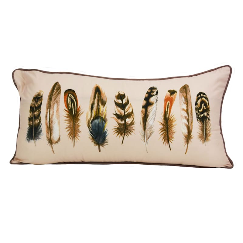 Donna Sharp Mojave Red Feather Decorative Pillow