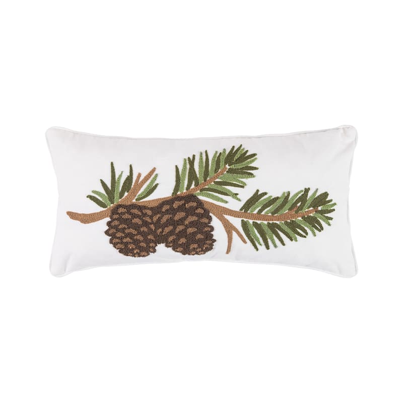 C&F Home Pine Cone Branch Pillow