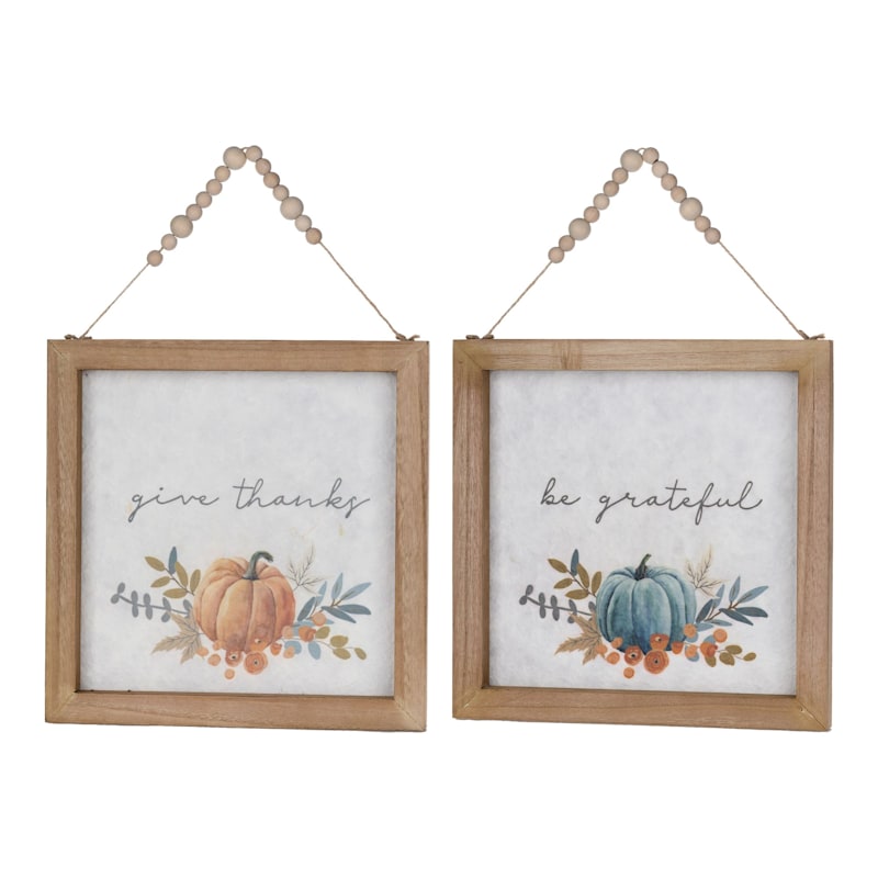 Melrose International Pumpkin Sentiment Framed Prints