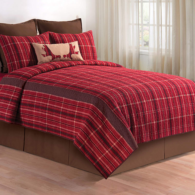 C&F Home Collin Red Plaid Quilt