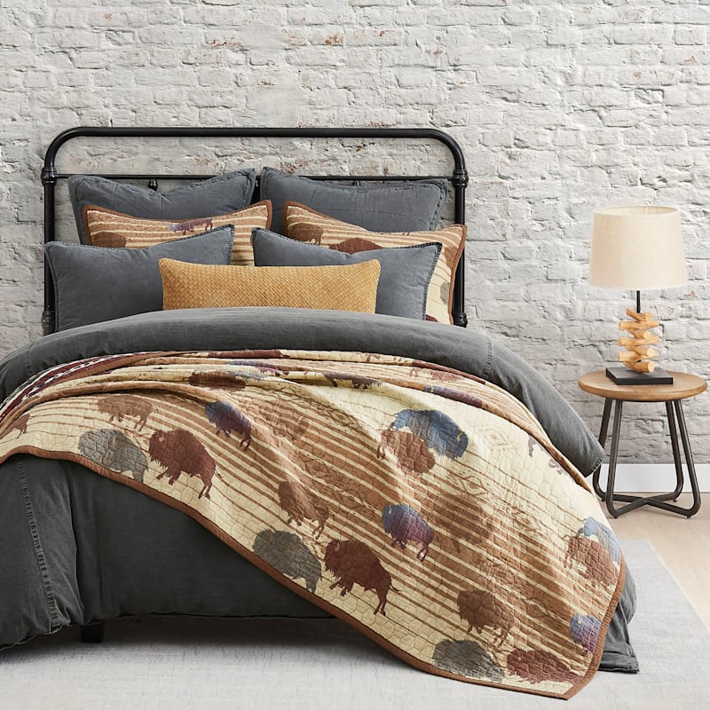 Paseo Road Home On The Range Reversible Quilt Set