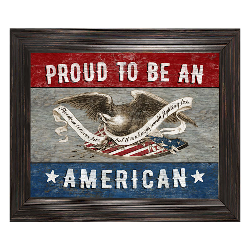 Rocky Mountain Publishing Proud to be an American Framed Canvas Giclée by Shane Smith