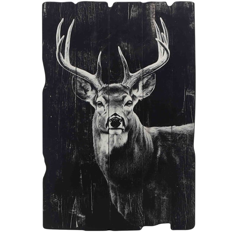 Open Road Brands Deer Plank Wall Art