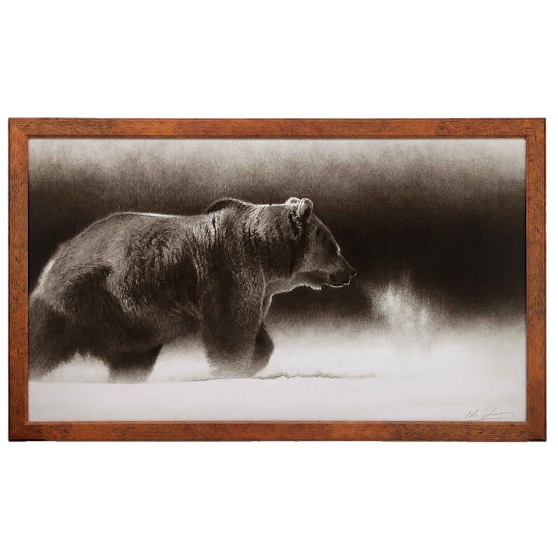 Open Road Brands Johnson Bear Framed Canvas Wall Art