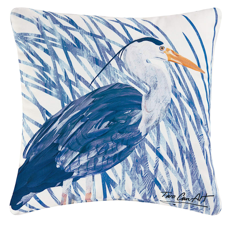 C&F Home Blue Heron Decorative Pillow
