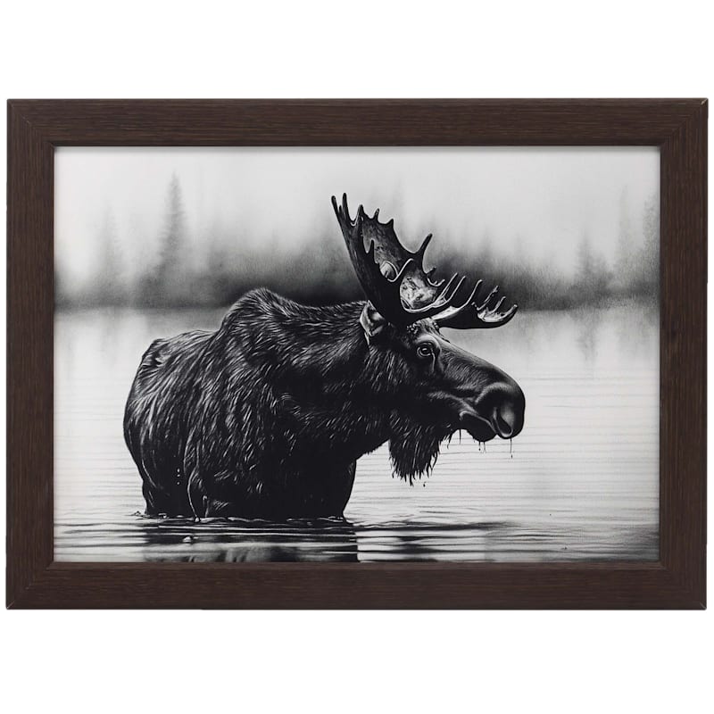 Open Road Brands Moose Framed Canvas Wall Art