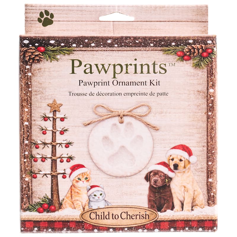 Child to Cherish Pawprints Oven Bake Claydough Ornament Kit