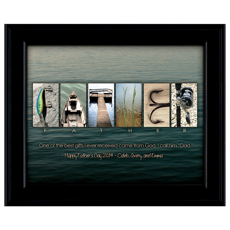 Scott Kennedy Father Personalized Fishing Themed Print