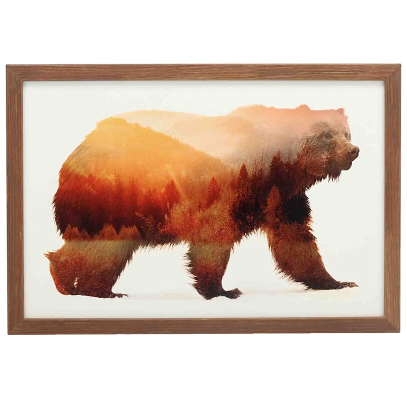 Open Road Brands Bear Framed Wall Art