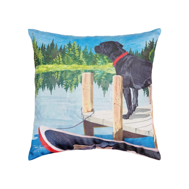C&F Home Dog Lake Pier Pillow