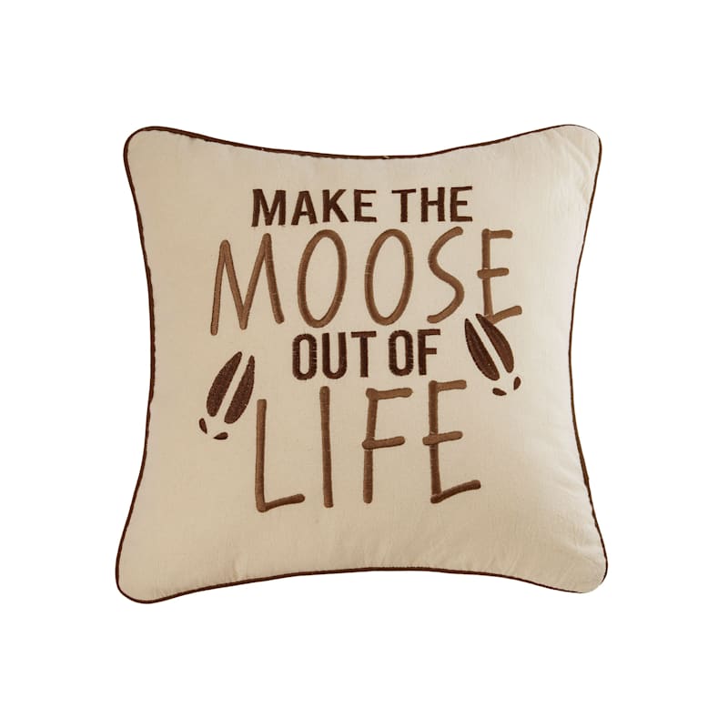 C&F Home Moose Out Of Life Decorative Pillow