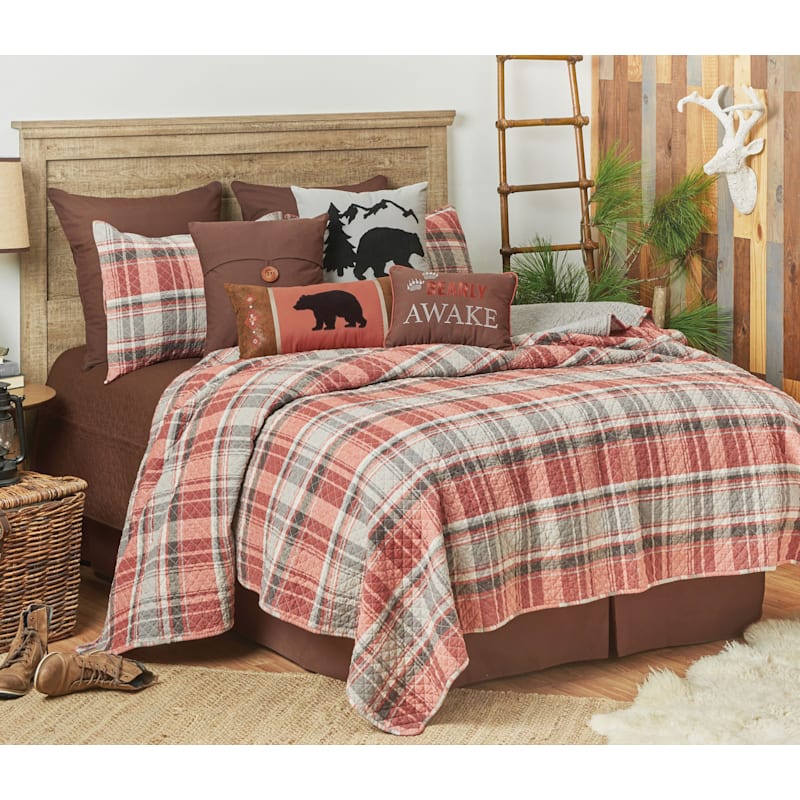 C&F Home Saffron Plaid 2-Piece Quilt Set
