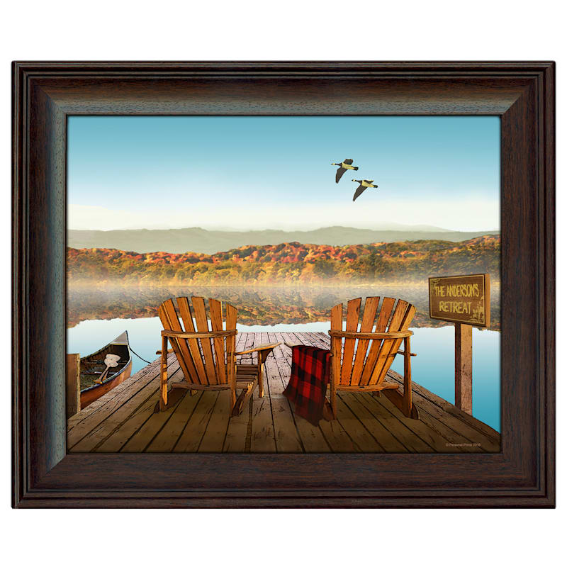 Personal-Prints Lake Retreat 2 Personalized Framed Artwork by Scott Kennedy