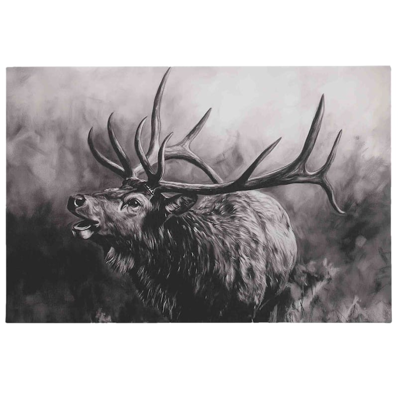 Open Road Brands Elk Stretched Canvas Wall Art