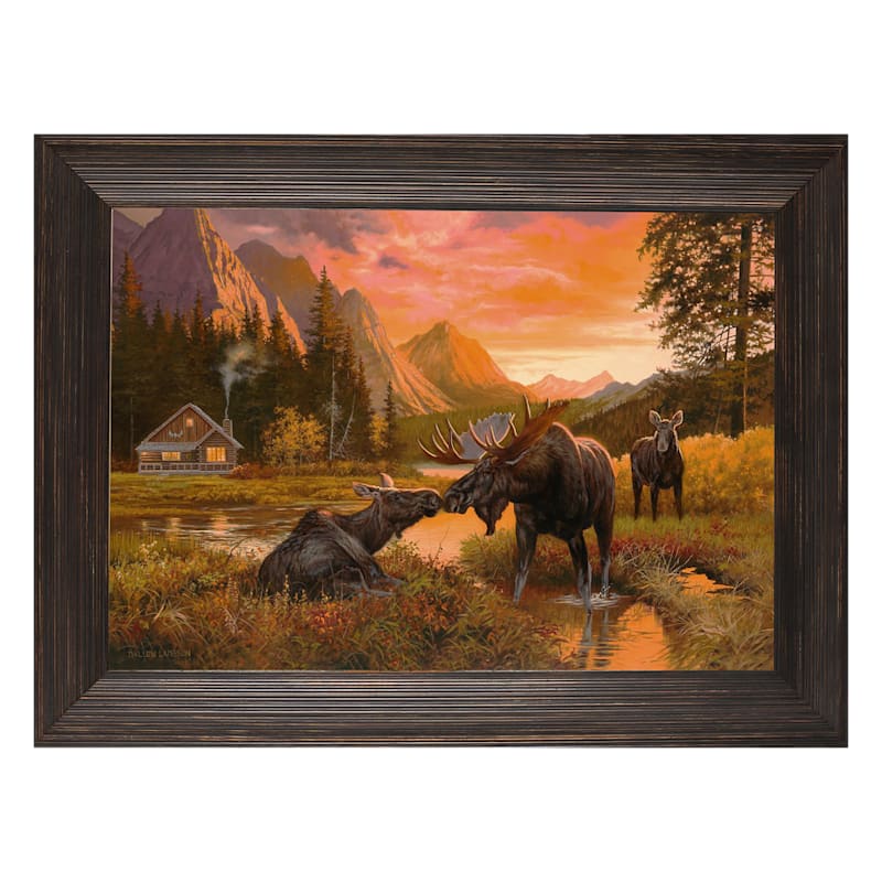 Rocky Mountain Publishing Wild Serenity Framed Canvas Giclee Wall Art