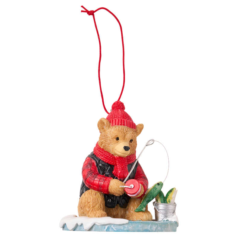 Bass Pro Shops Bear Ice Fishing Ornament