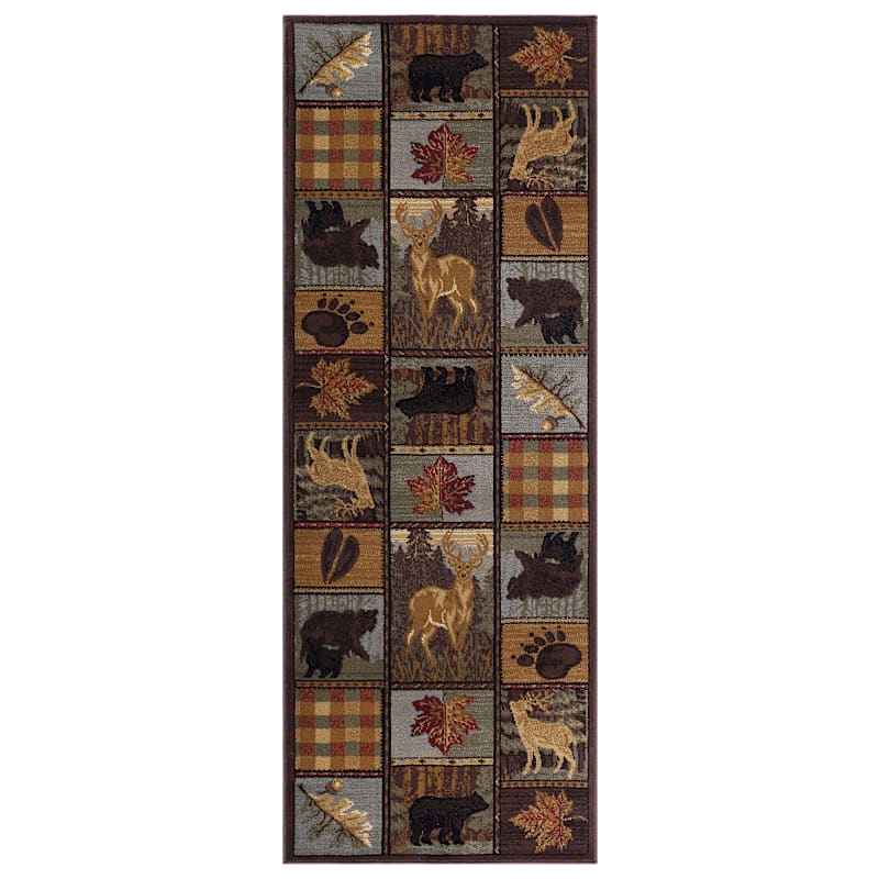 Tayse Rugs Colorblock Wildlife Lodge Area Rug