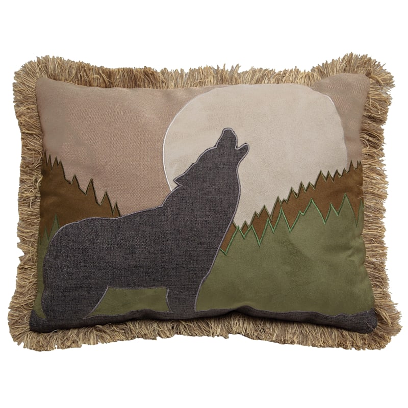 Carstens, Inc. Howling Wolf Pillow