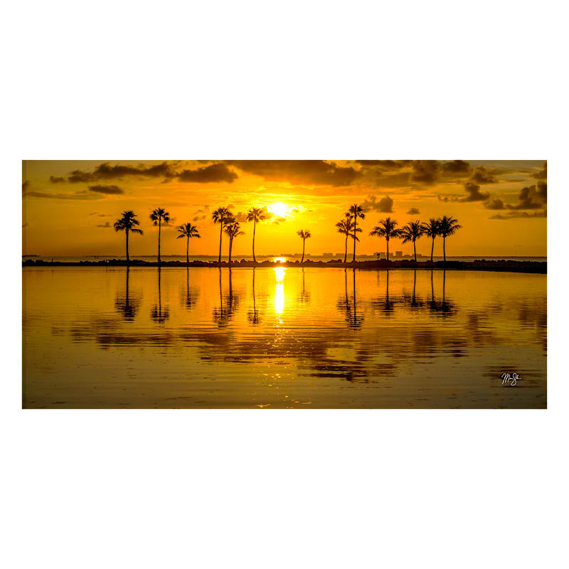 Rocky Mountain Publishing Coral Gables Sunrise Stretched Canvas Giclee Wall Art