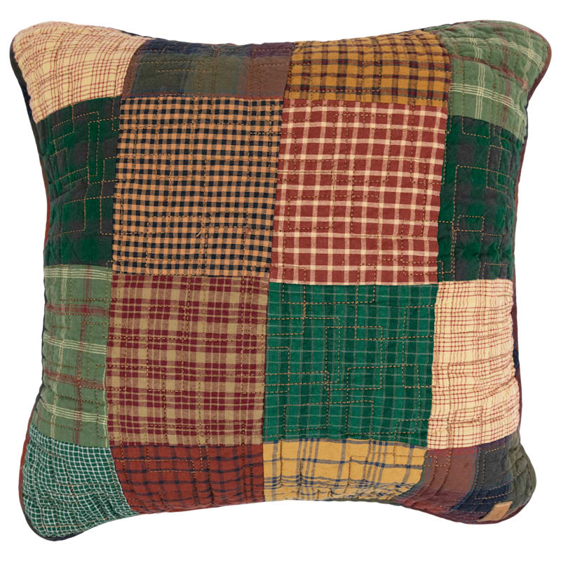 Donna Sharp Campfire Square Bedding Collection Patchwork Square Pillow