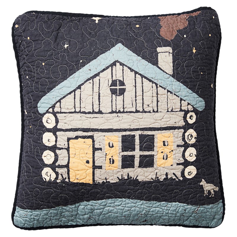 Donna Sharp Moonlit Cabin Bedding Collection Cabin Pillow