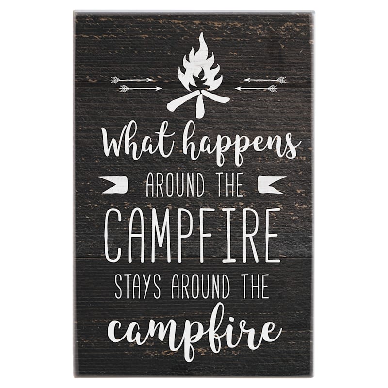 Sincere Surroundings Campfire Wooden Display Sign