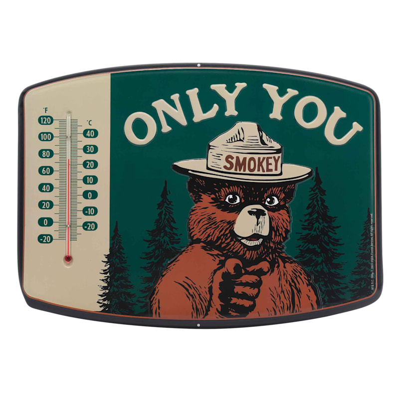 Open Road Brands Smokey Bear Only You Wall Thermometer