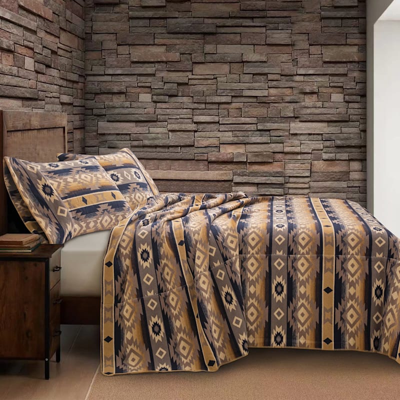 Paseo Road Taos Wool-Blend Blanket Set