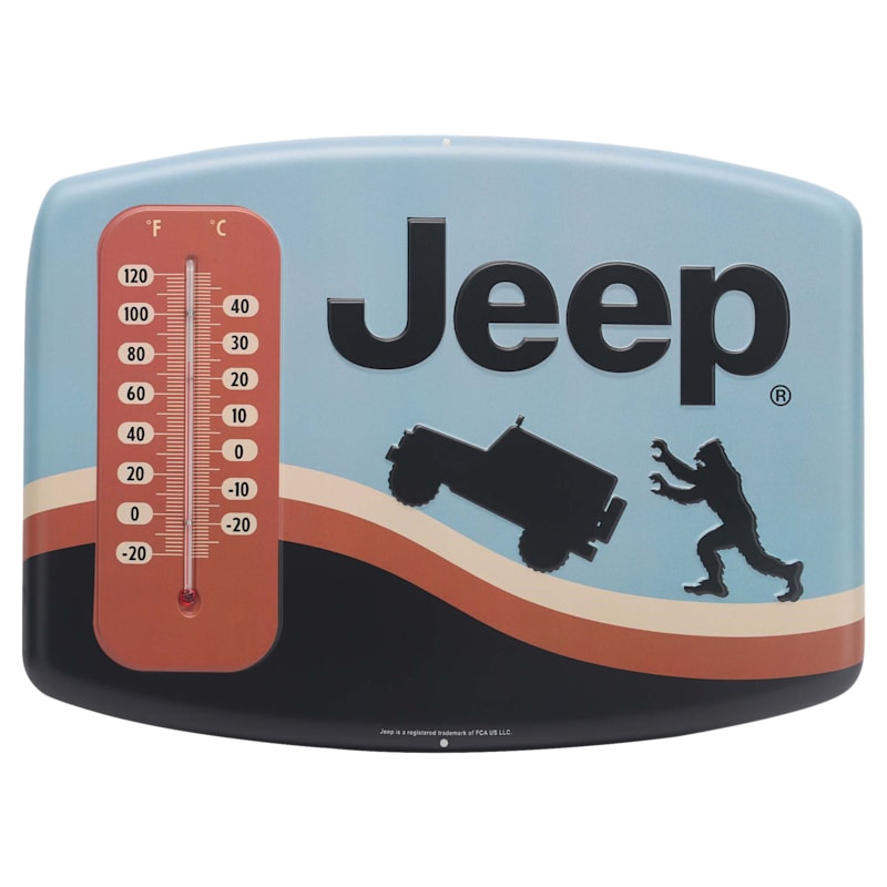Open Road Brands Jeep Bigfoot Chase Wall Thermometer