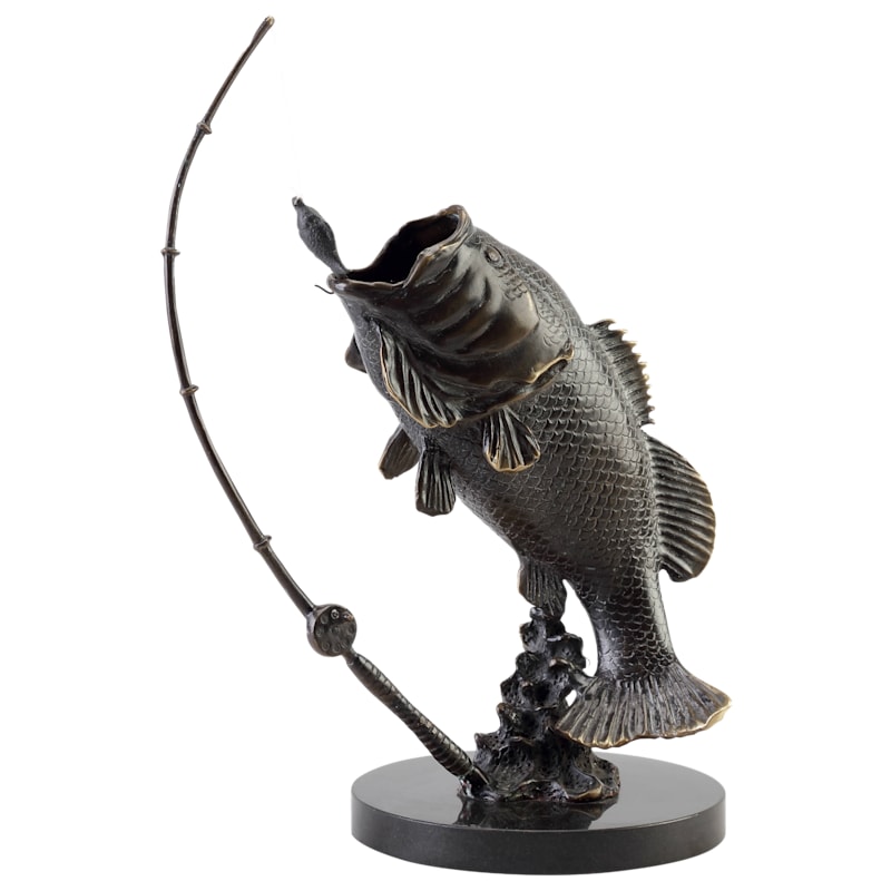 San Pacific International Gallery Largemouth Bass Sculpture